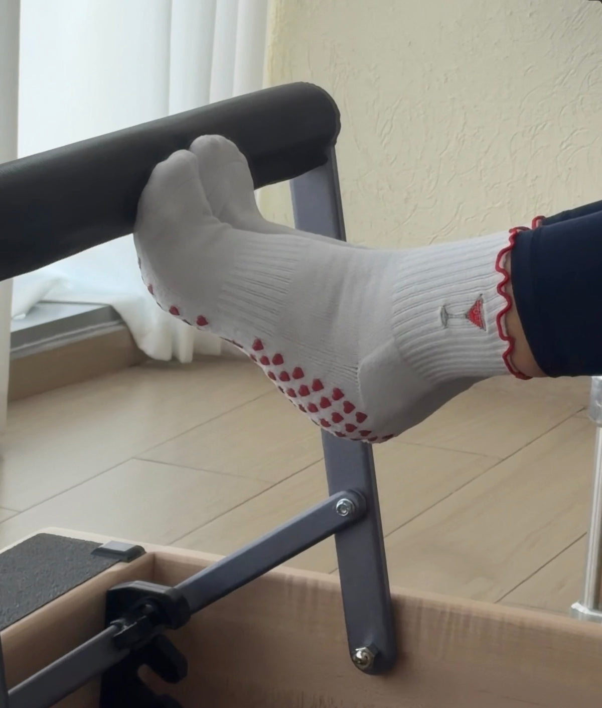 Cherry on top crew grip socks