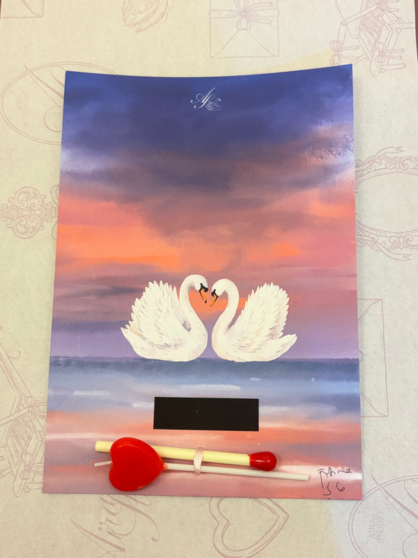 Celebration card - Swan Lake